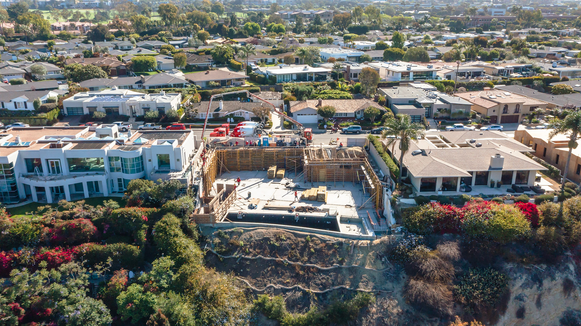 Photo shot during a construction build