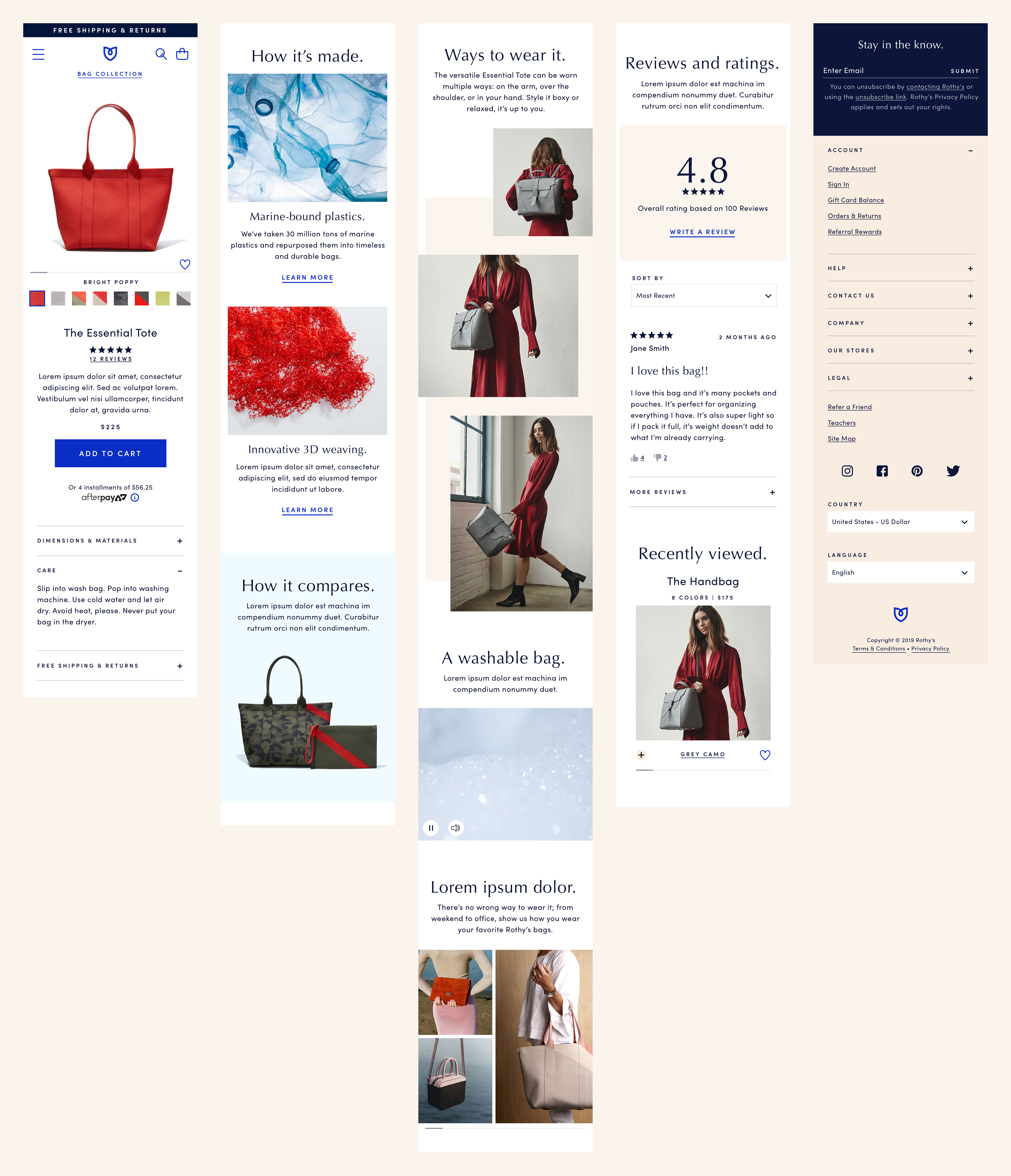 Mobile Bags PDP Experience