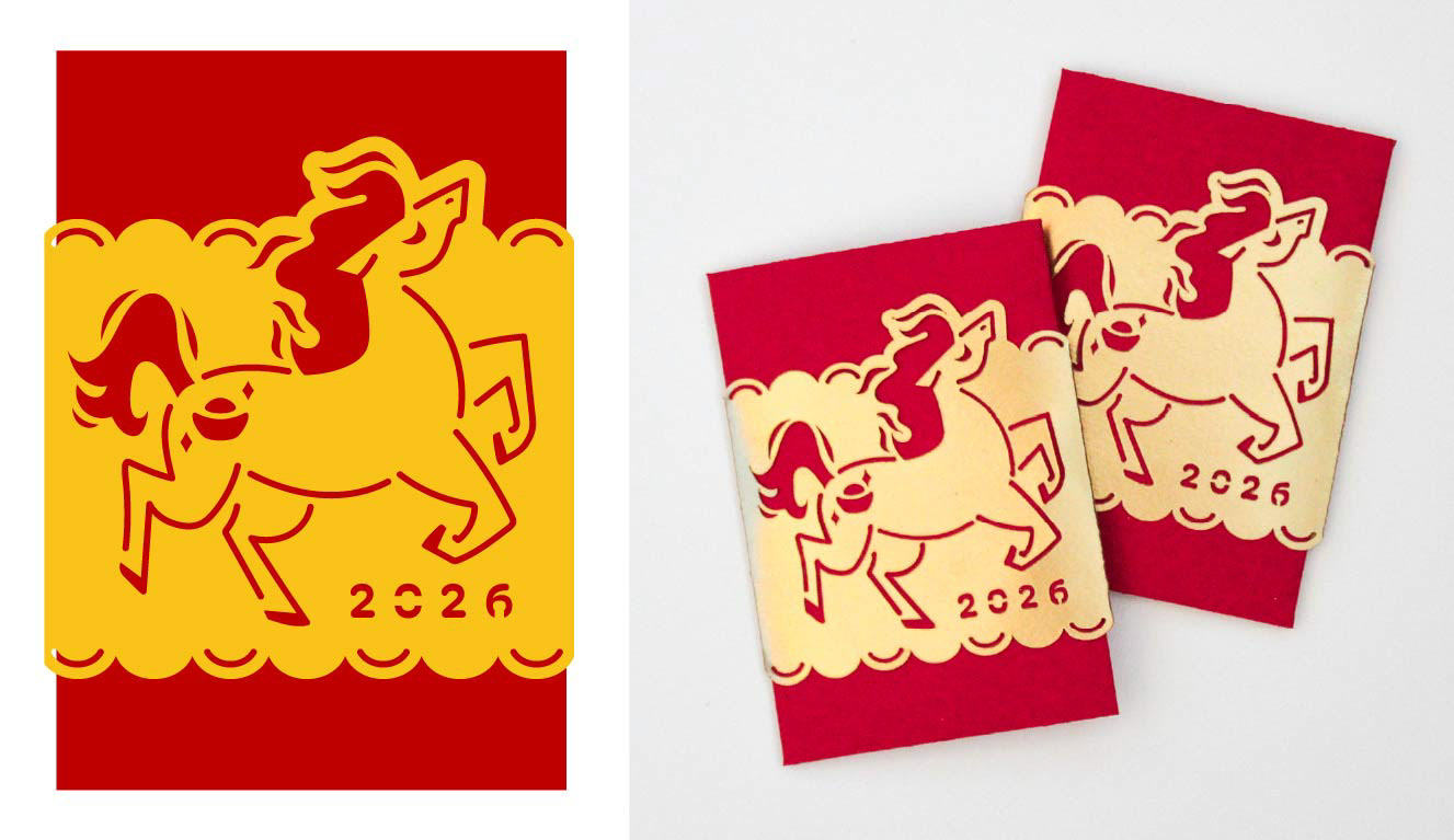 2026 Year of the Horse Red Envelope - Design and Final Product