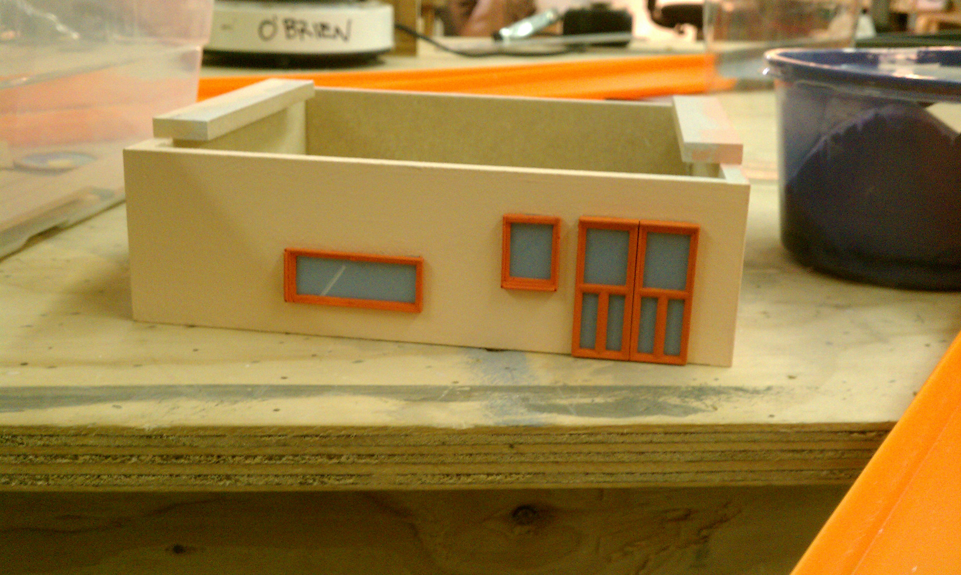 Painted school exterior