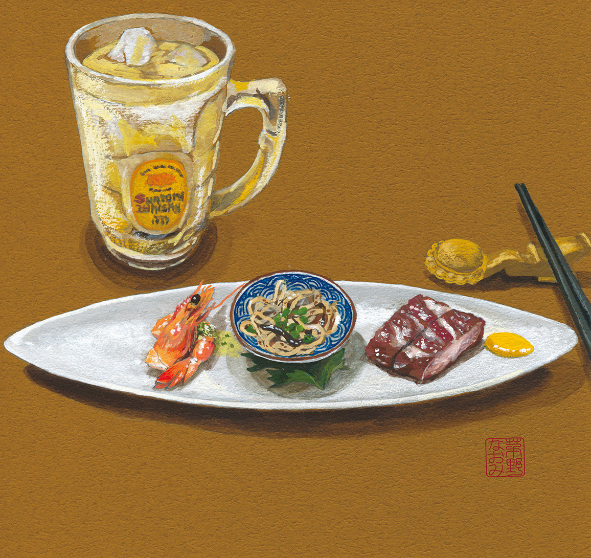 前菜三種盛(海老、干し豆腐、焼豚)、ハイボール/麻布十番【Shi-Fan シーファン】