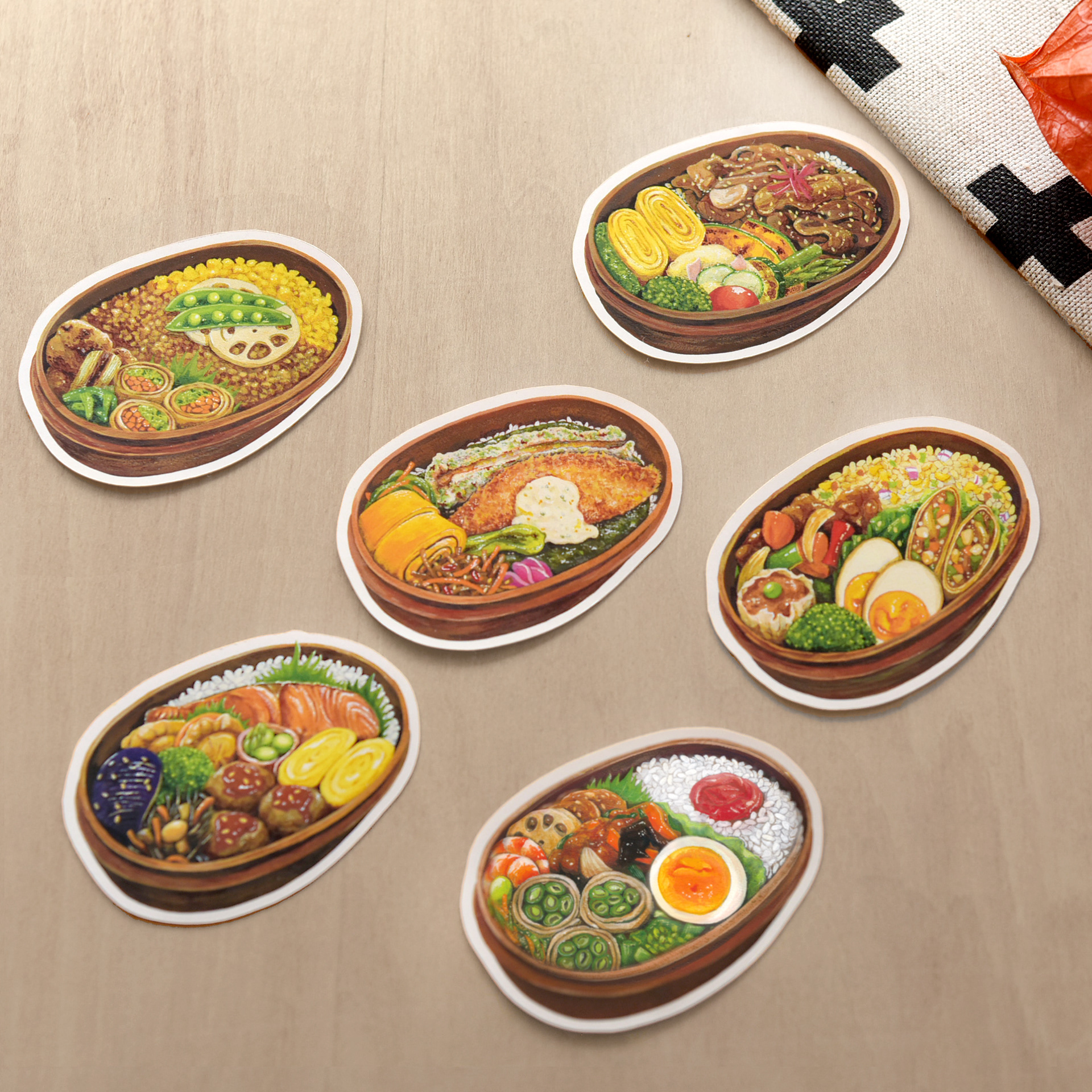 お弁当フレークシール