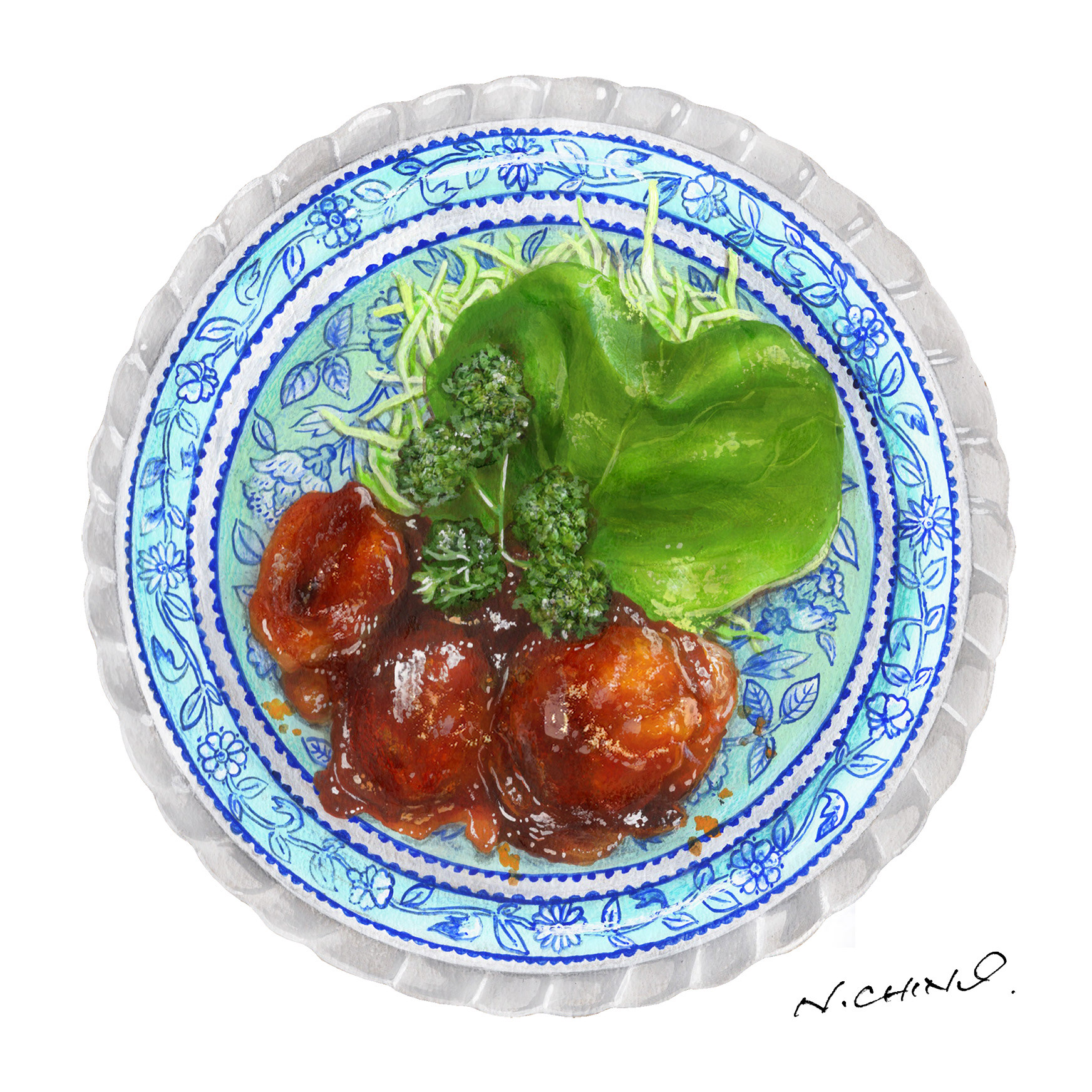 チキンのピリ辛照り焼き / ソレイユ