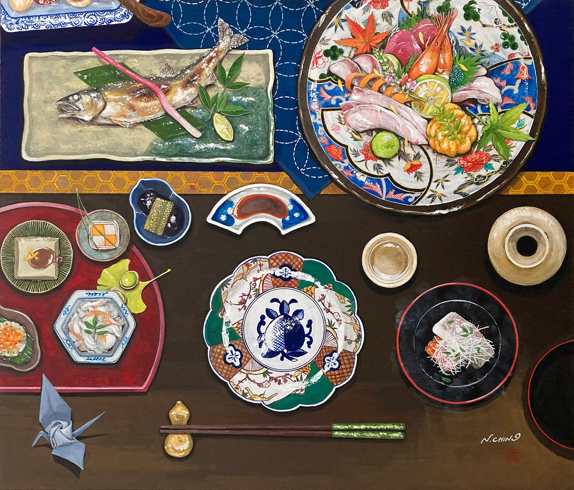 『おもてなしの食卓』Table à manger Omotenashi