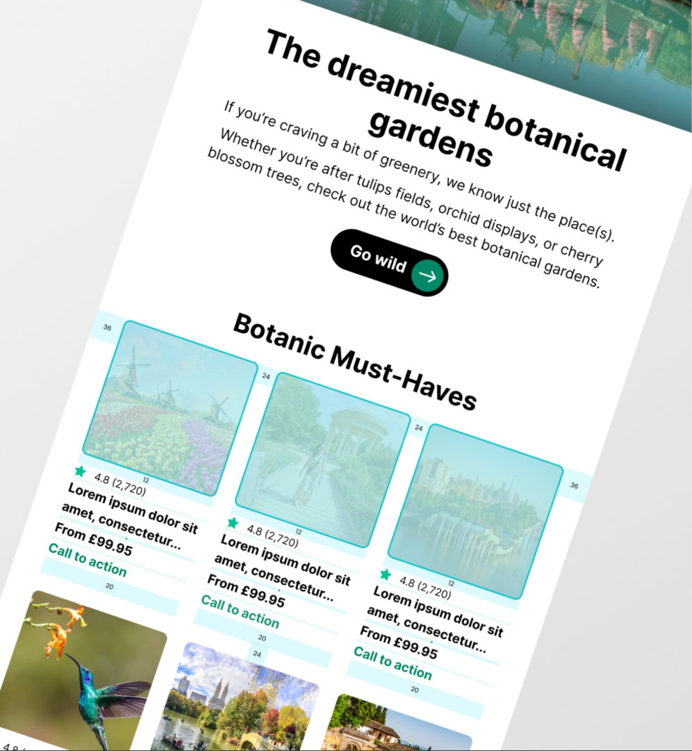  Precise measurements for design-to-dev handovers.