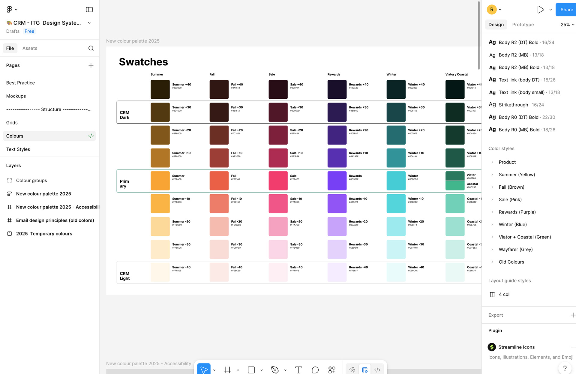 Centralized palette for brand accessibility.