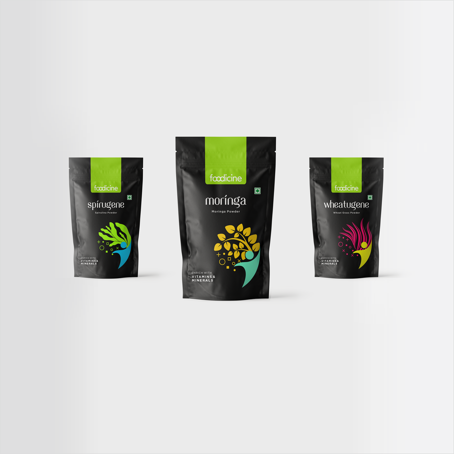 Aztra Design - Foodicine - Nutritional Supplement, Packaging Design