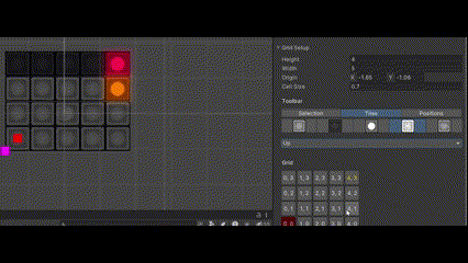 Placing "changing dancer direction tile" : you can choose the new direction