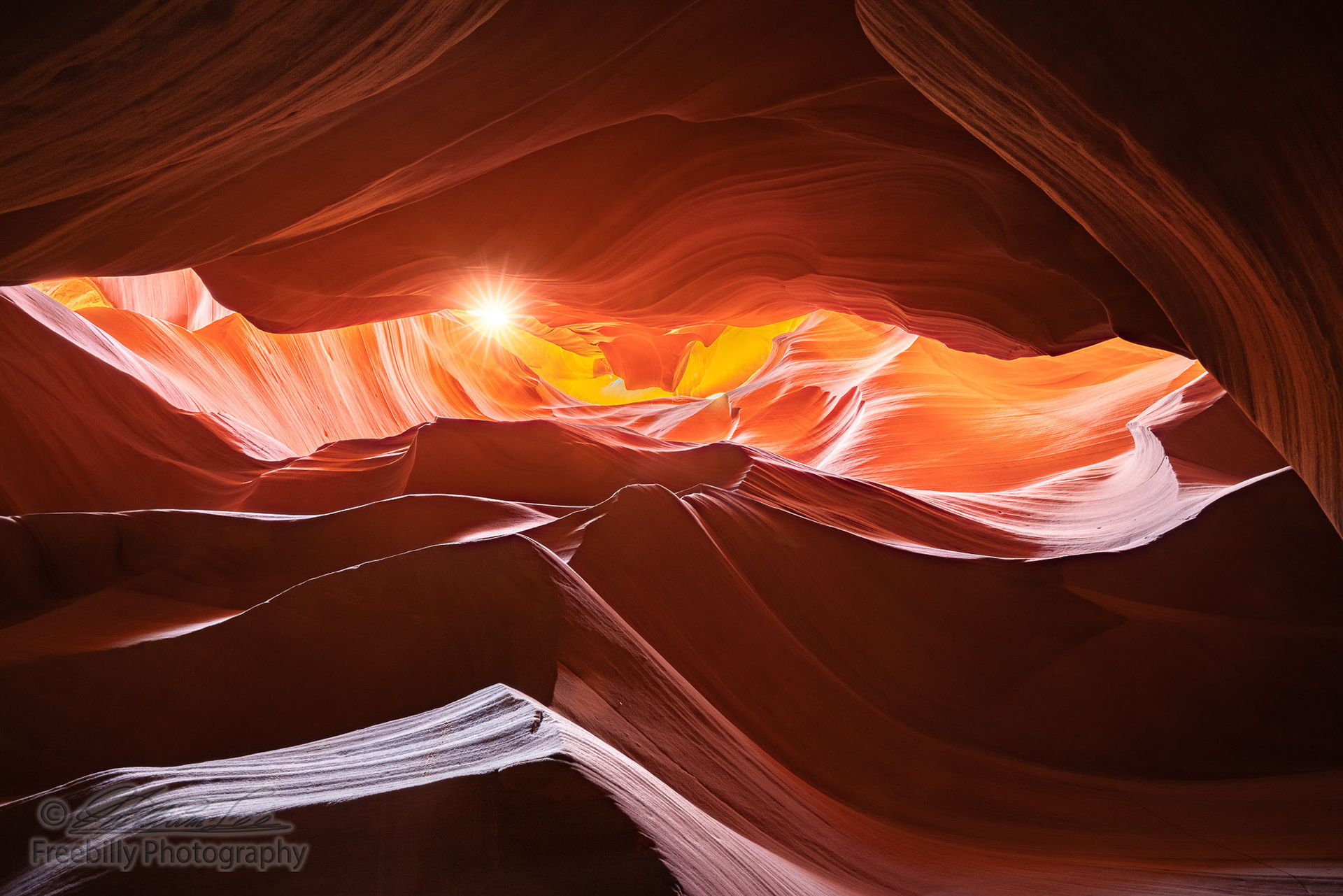 The Antelope Canyon, near Page, Arizona, USA. The Antelope Canyon is the most-visited and most-photographed slot canyon in the American Southwest.