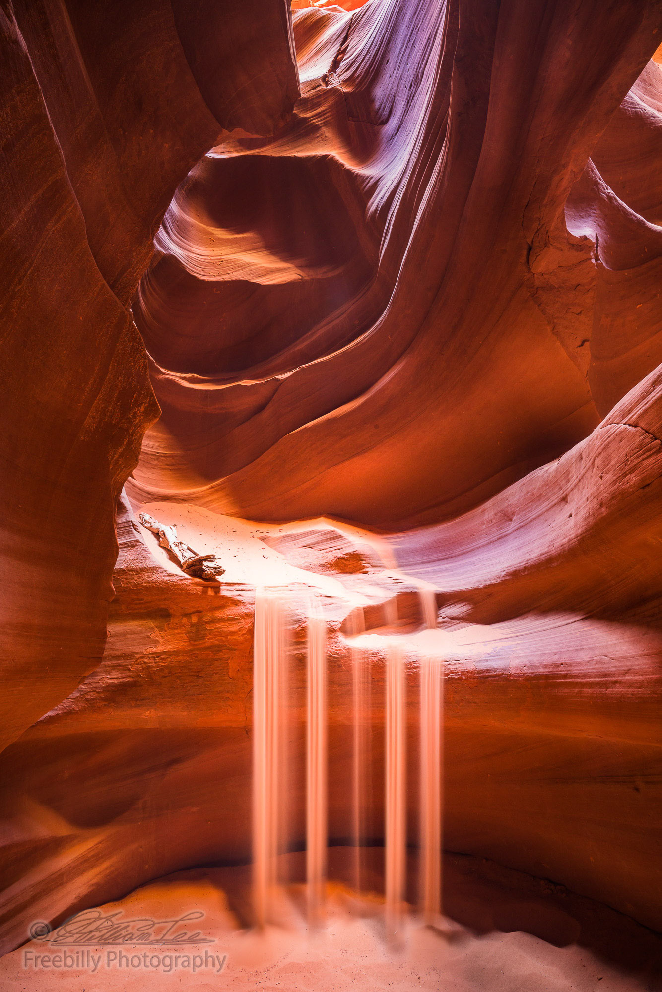 The Antelope Canyon, near Page, Arizona, USA. The Antelope Canyon is the most-visited and most-photographed slot canyon in the American Southwest.