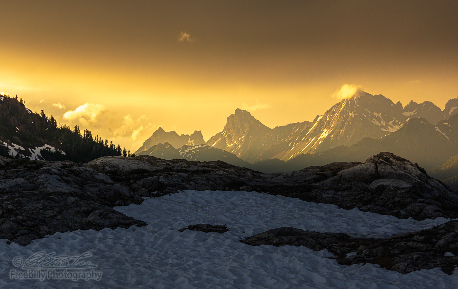 This is a photograph of the drama caused by a storm.