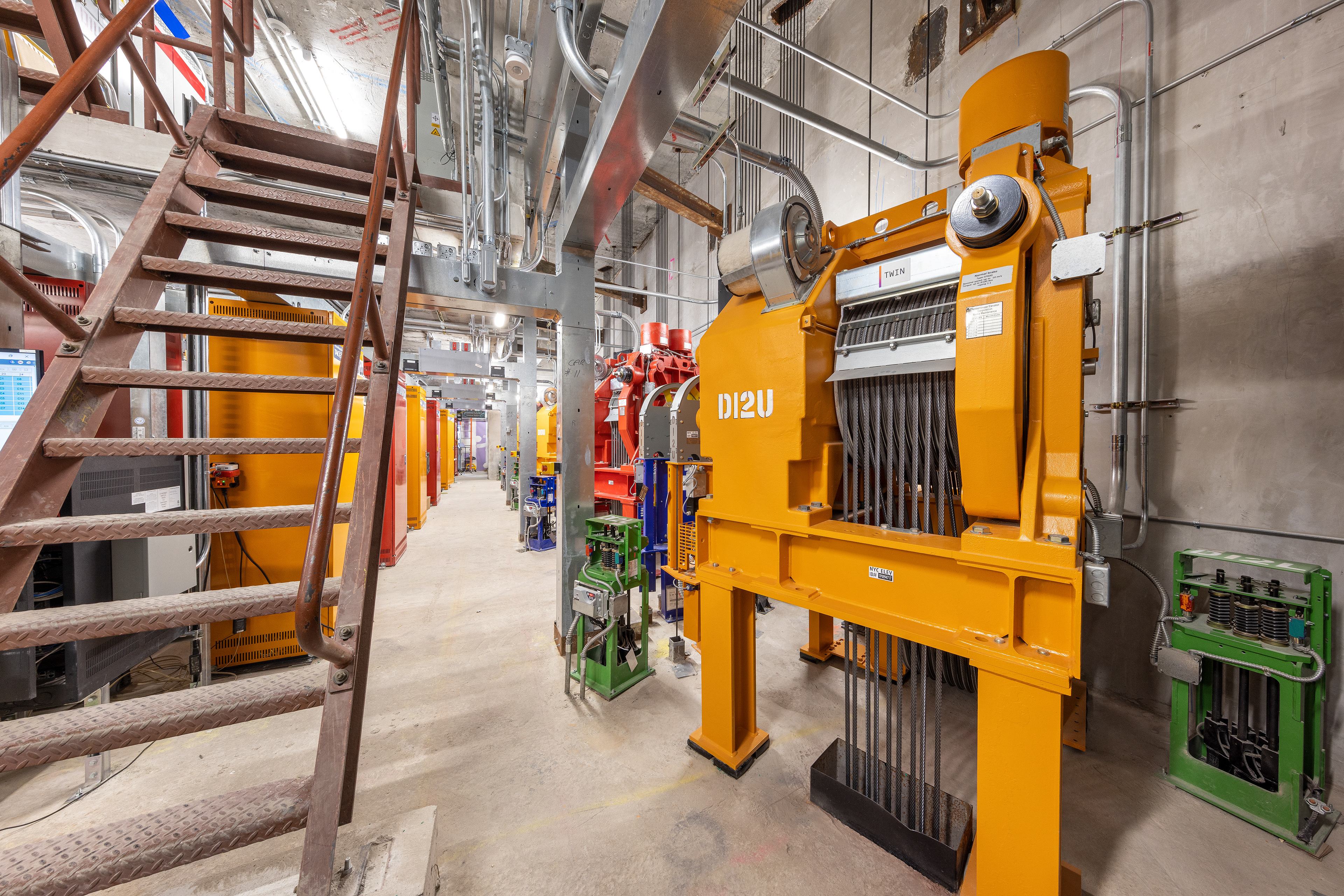 TWIN Elevators Machine Room