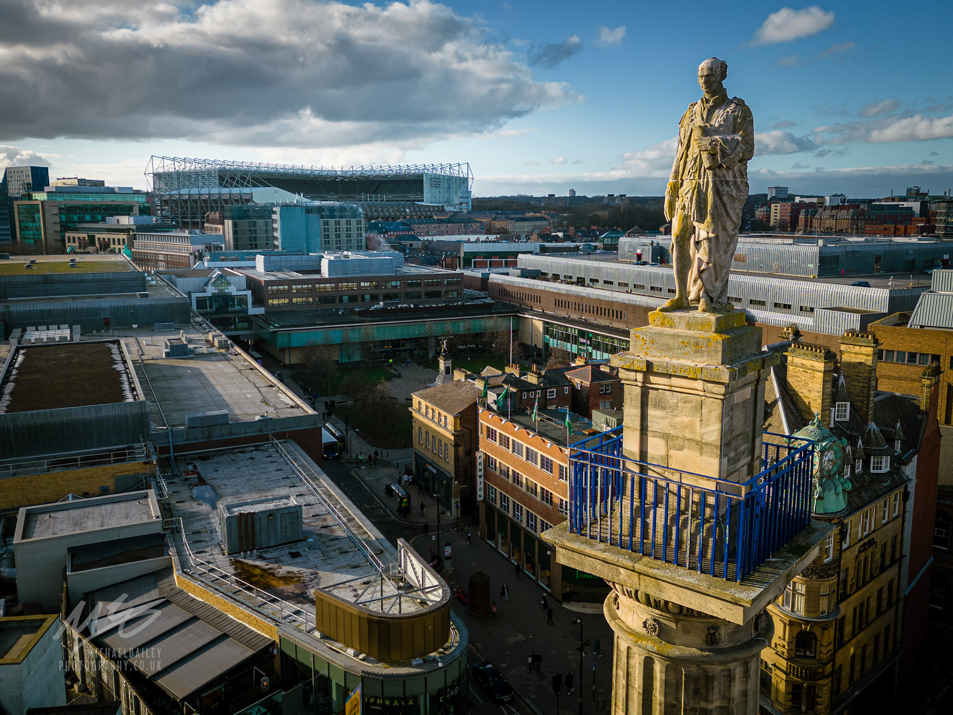 Grey's Monument & St. James' Park, Newcastle