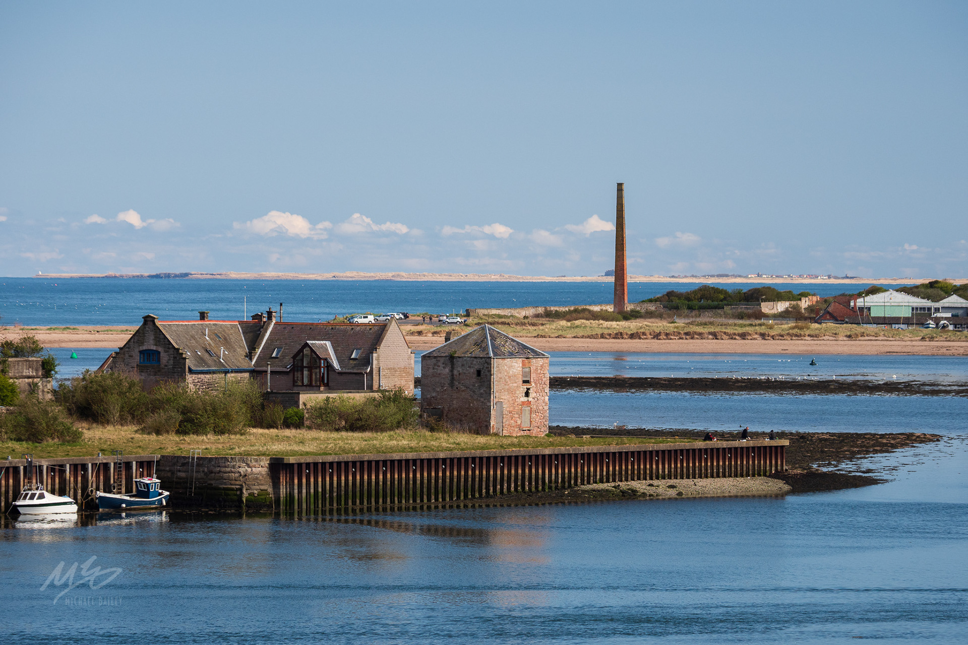 Berwick, Spital and the river Tweed, Northumberland