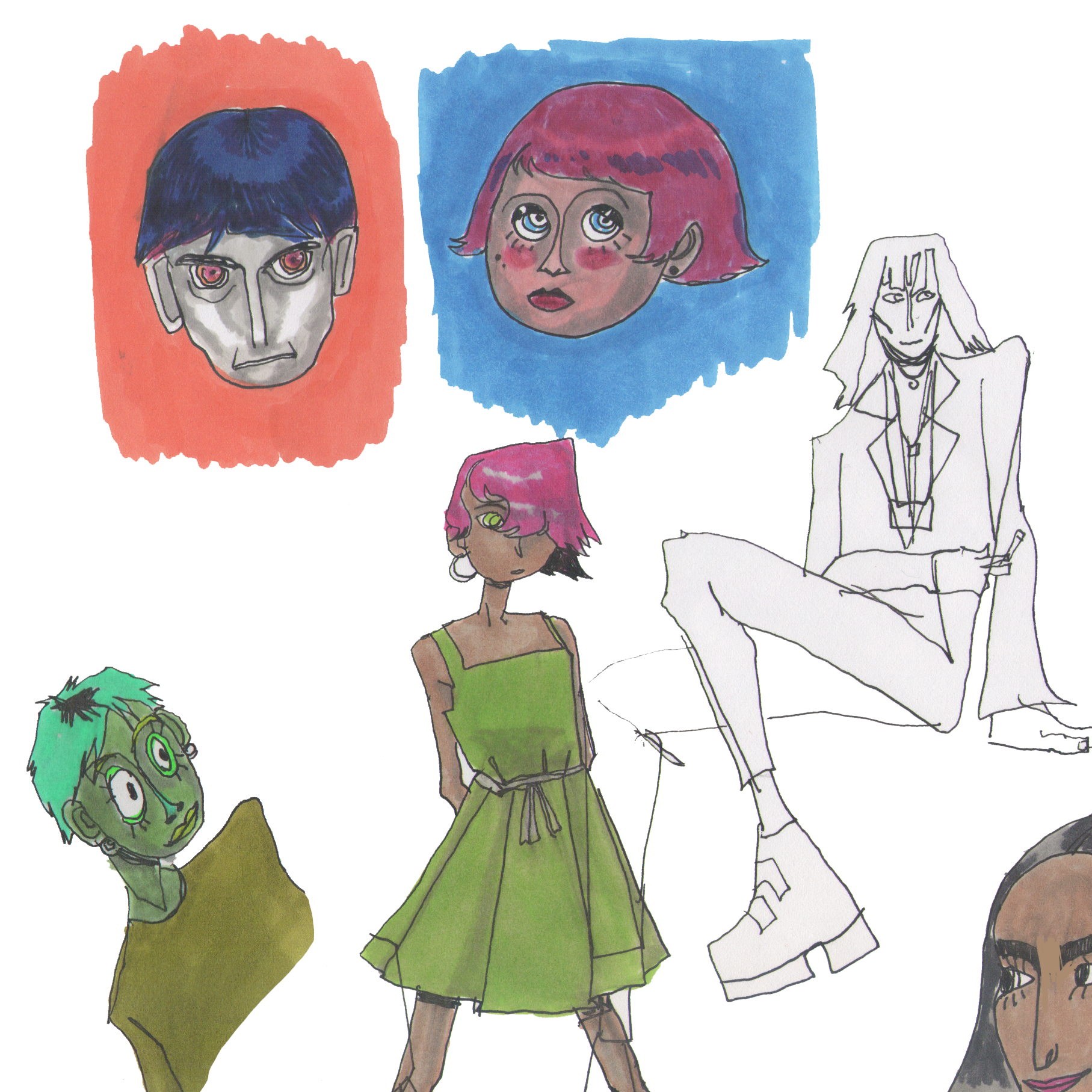 Character design sketches