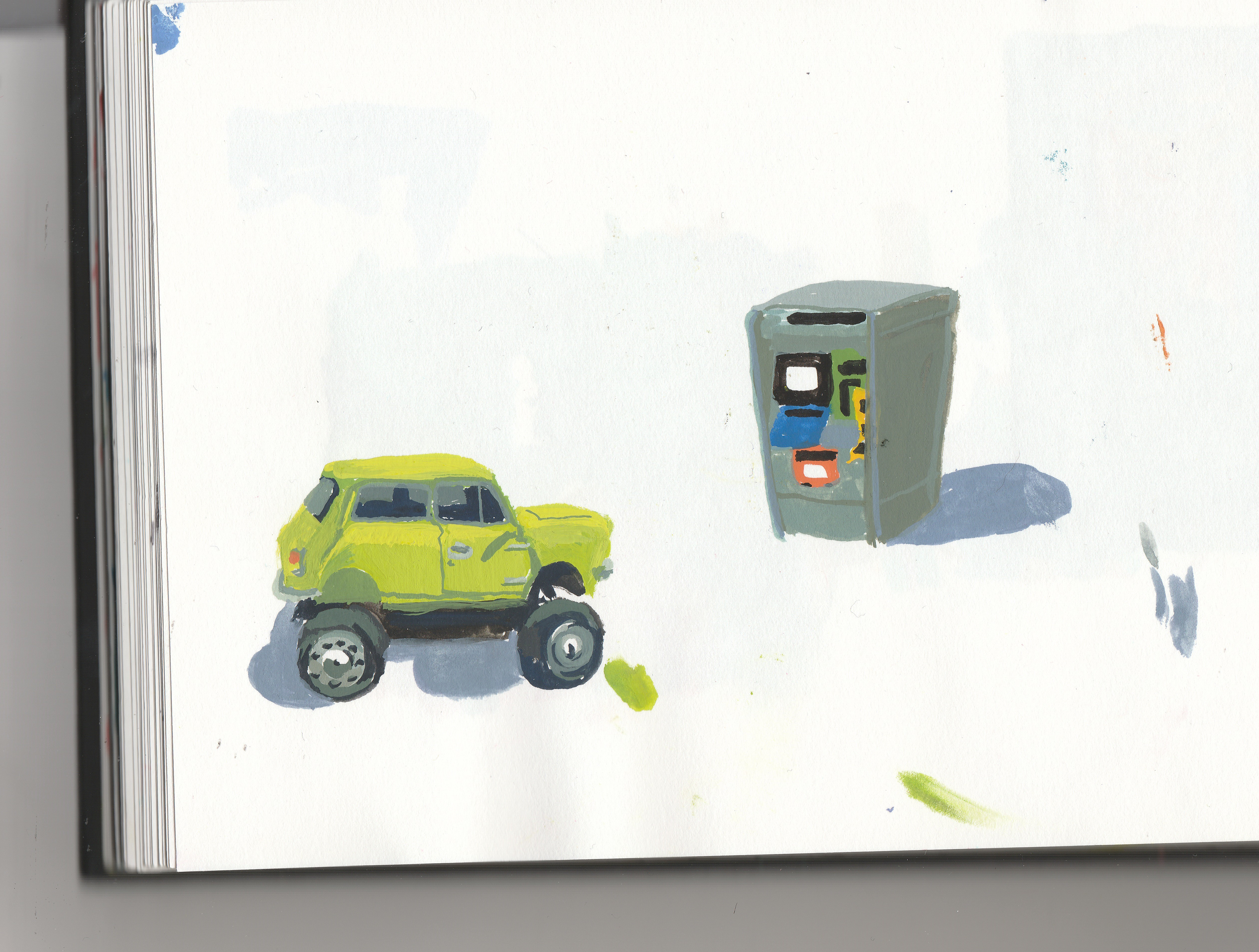 New York visit sketchbook paintings