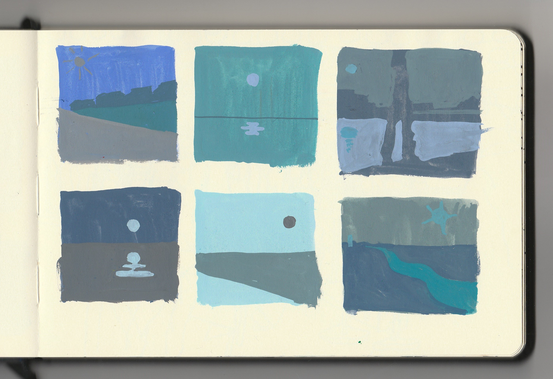 Colour theory applied to painting on location by the river