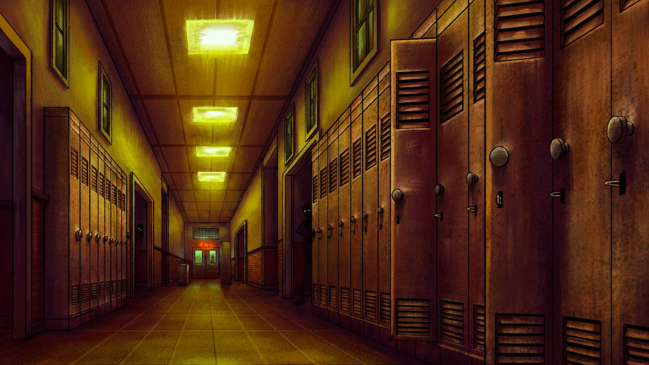 School Hallway Concept Art