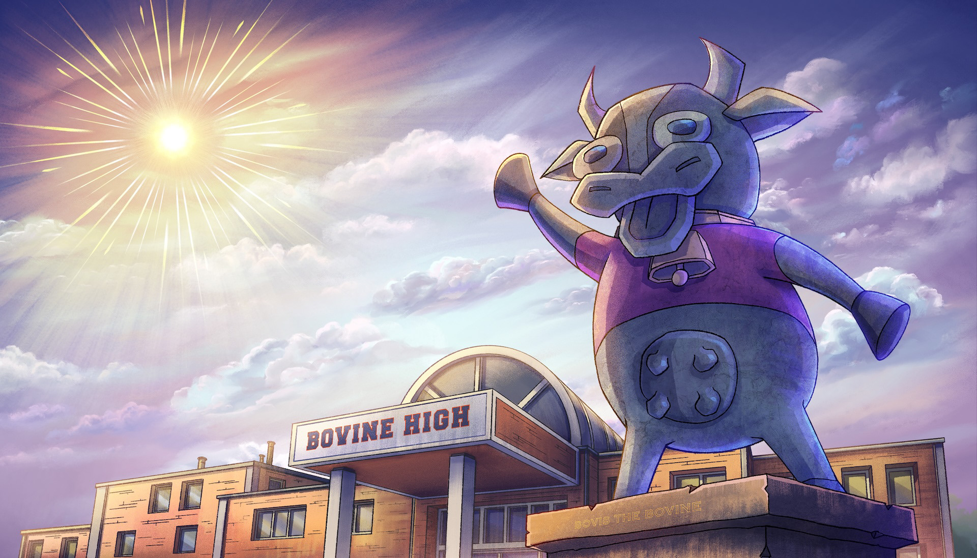 Background - School Statue