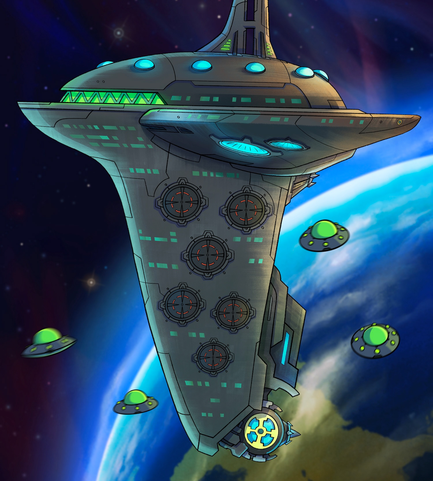 Alien Mothership Design