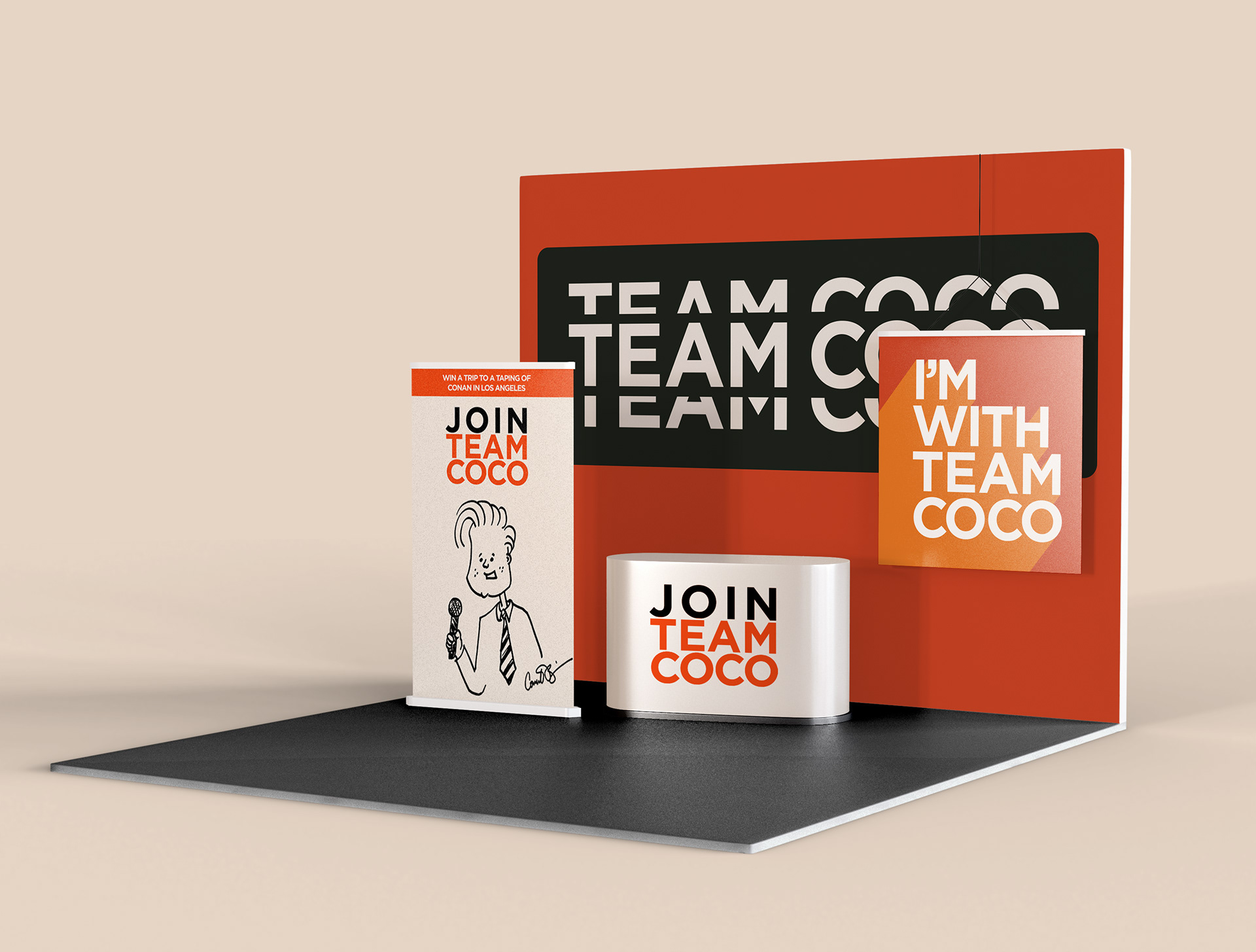 TEAM COCO Tour Booth