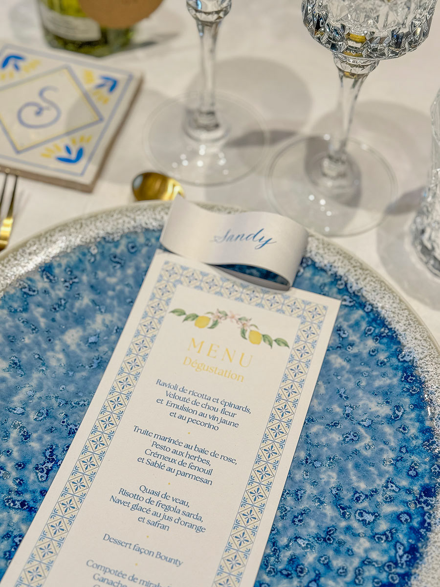 MENU / MARQUE-PLACE / FAIENCE / photo @sandycluzaud