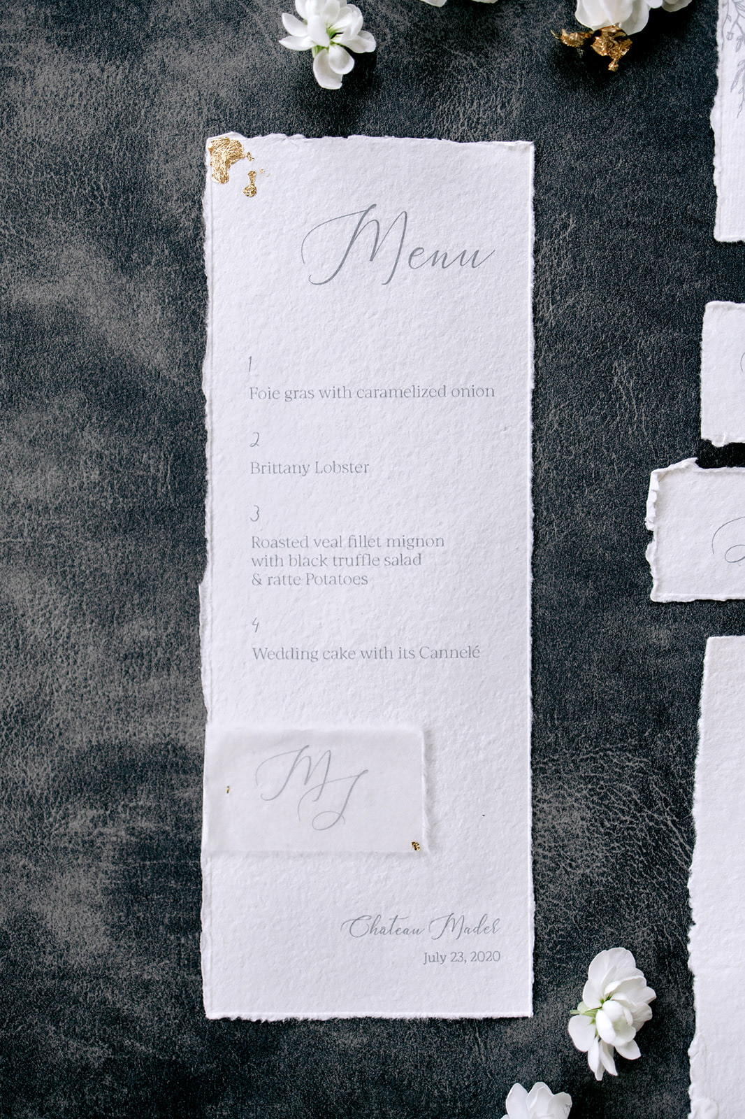 Menu // Margaux & Joshua