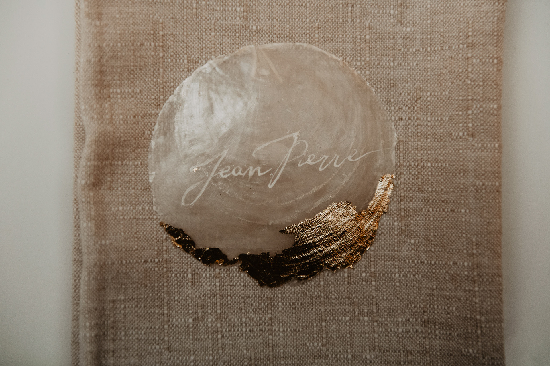 MARQUE-PLACES : NACRES CALLIGRAPHIEES NOMINATIVES
