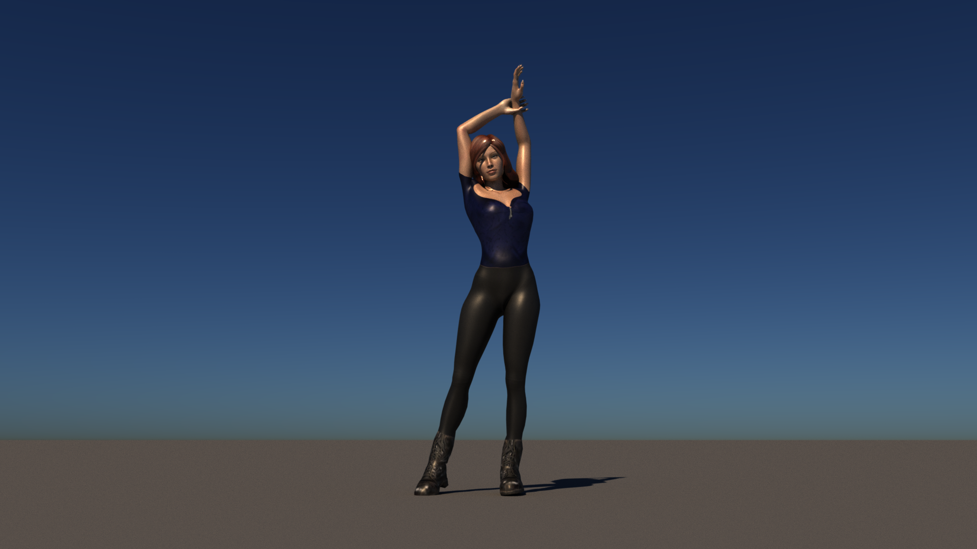 Standing stretched pose