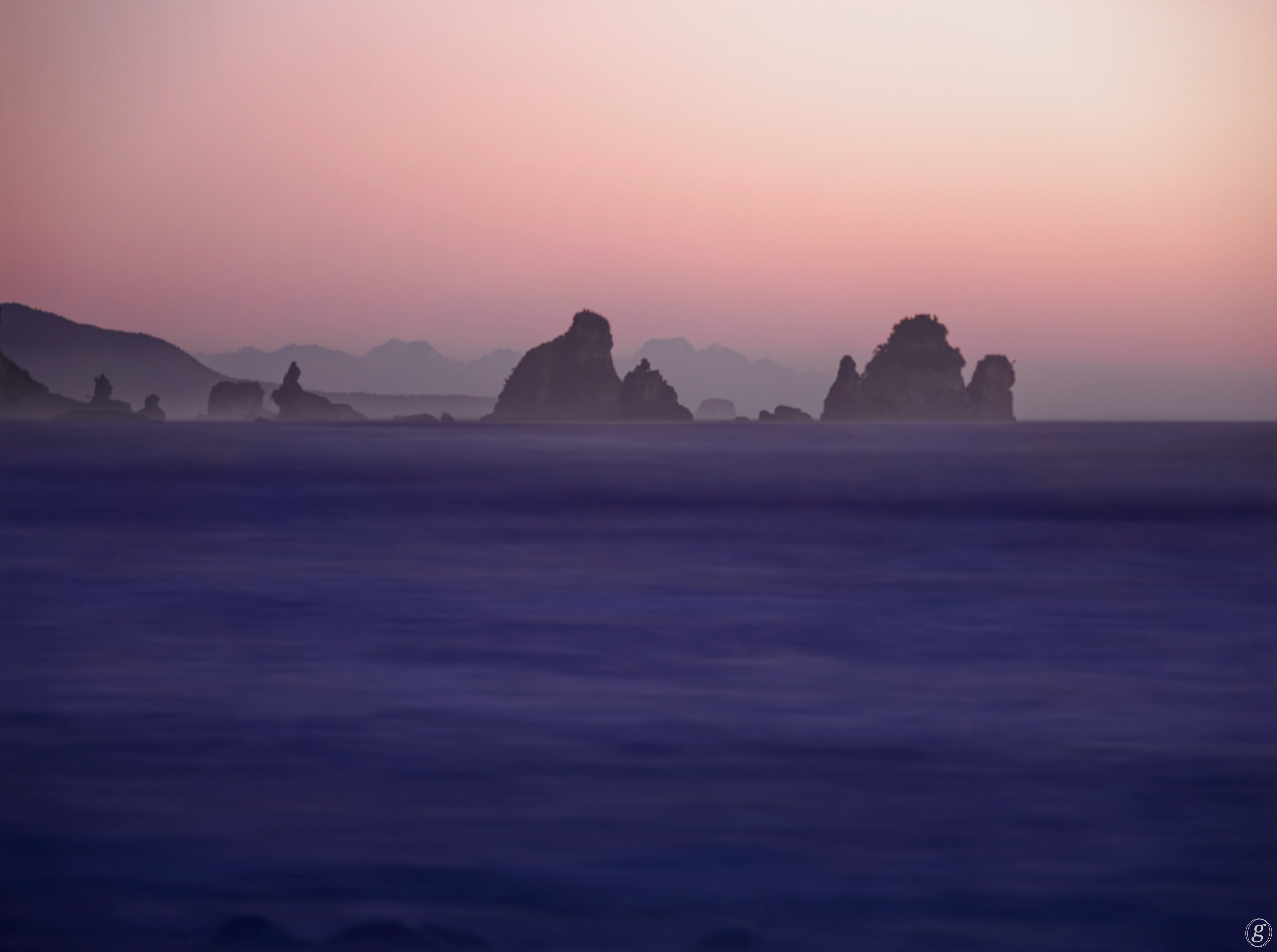 Sea stacks from Motukiekie Beach