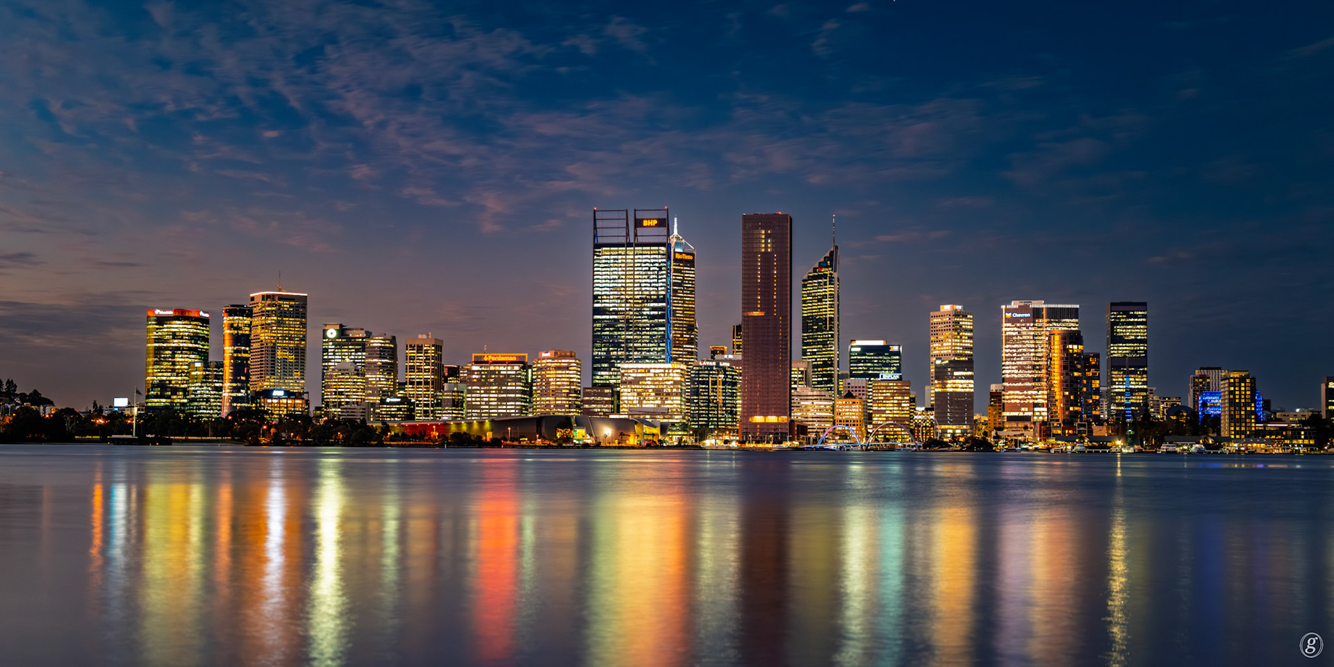 Perth from South Bank of the Swan