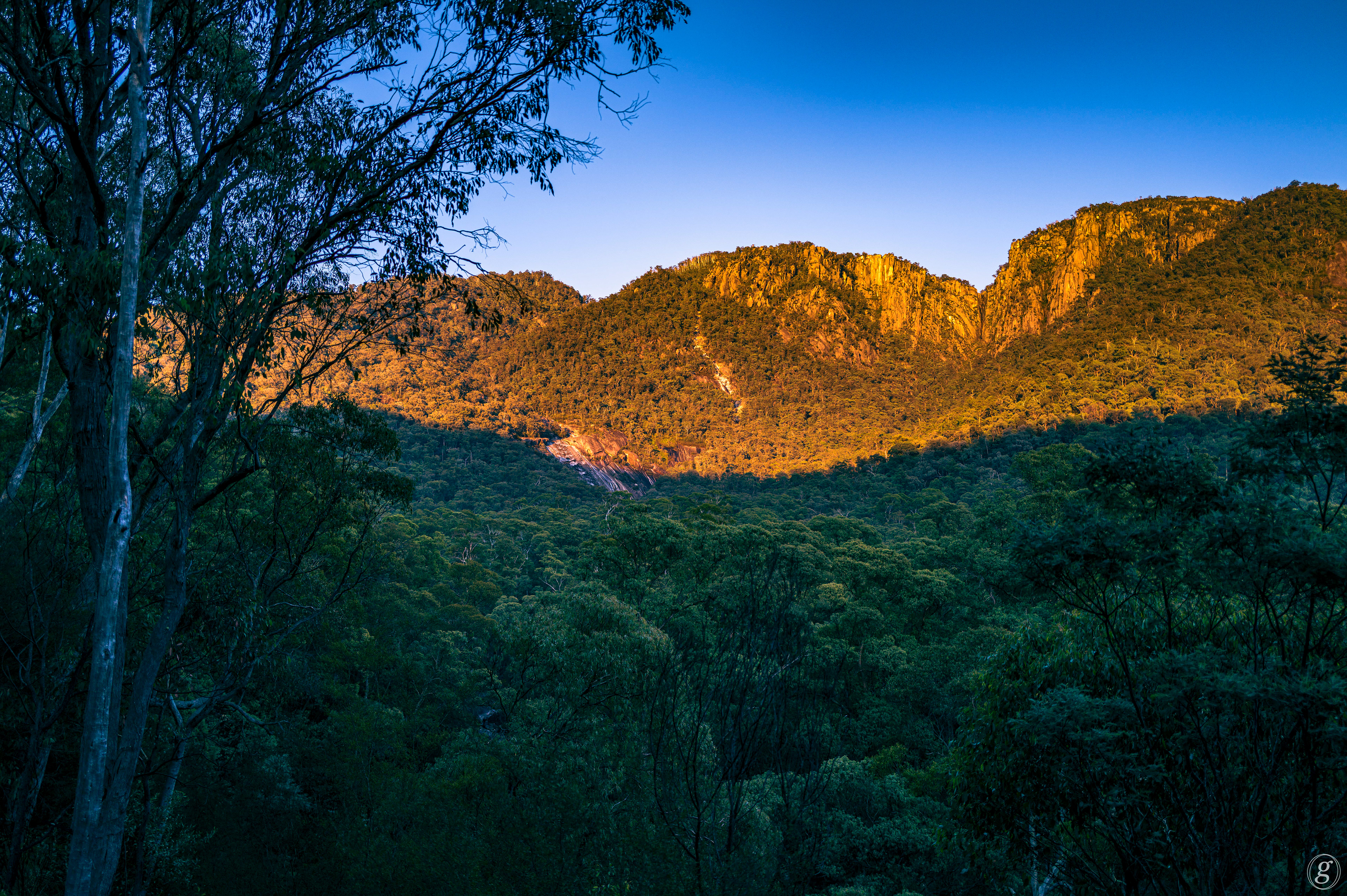 Dawn outlook on the road to Mt Bufflo