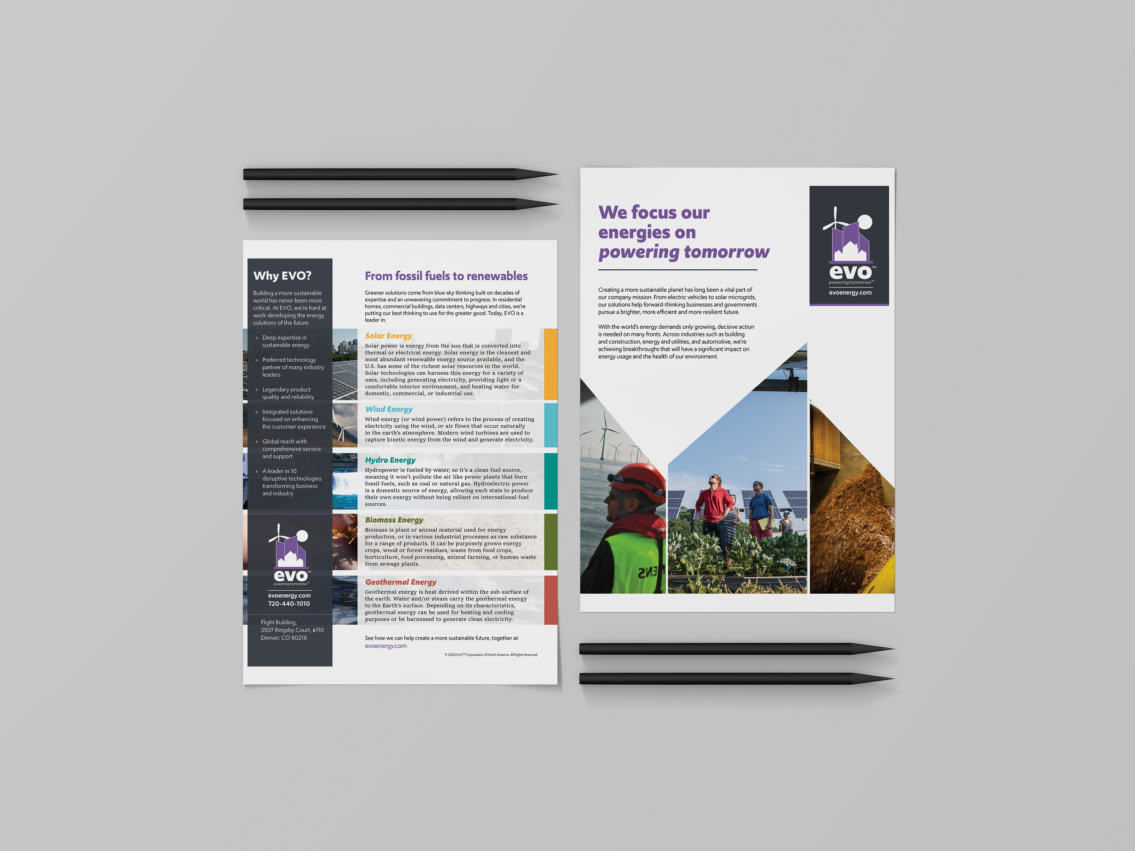 Marketing sheets.