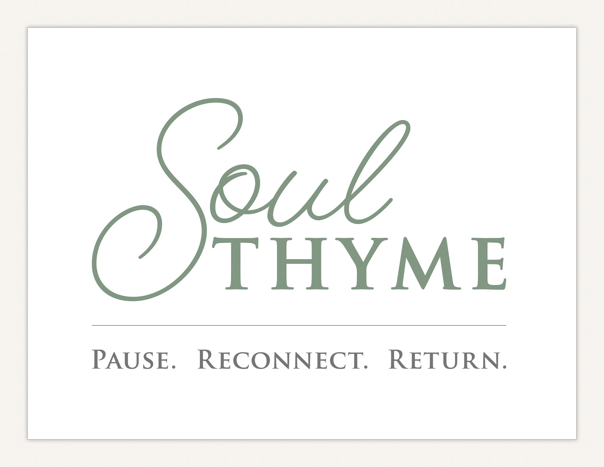 Brand Development for Soul Thyme
