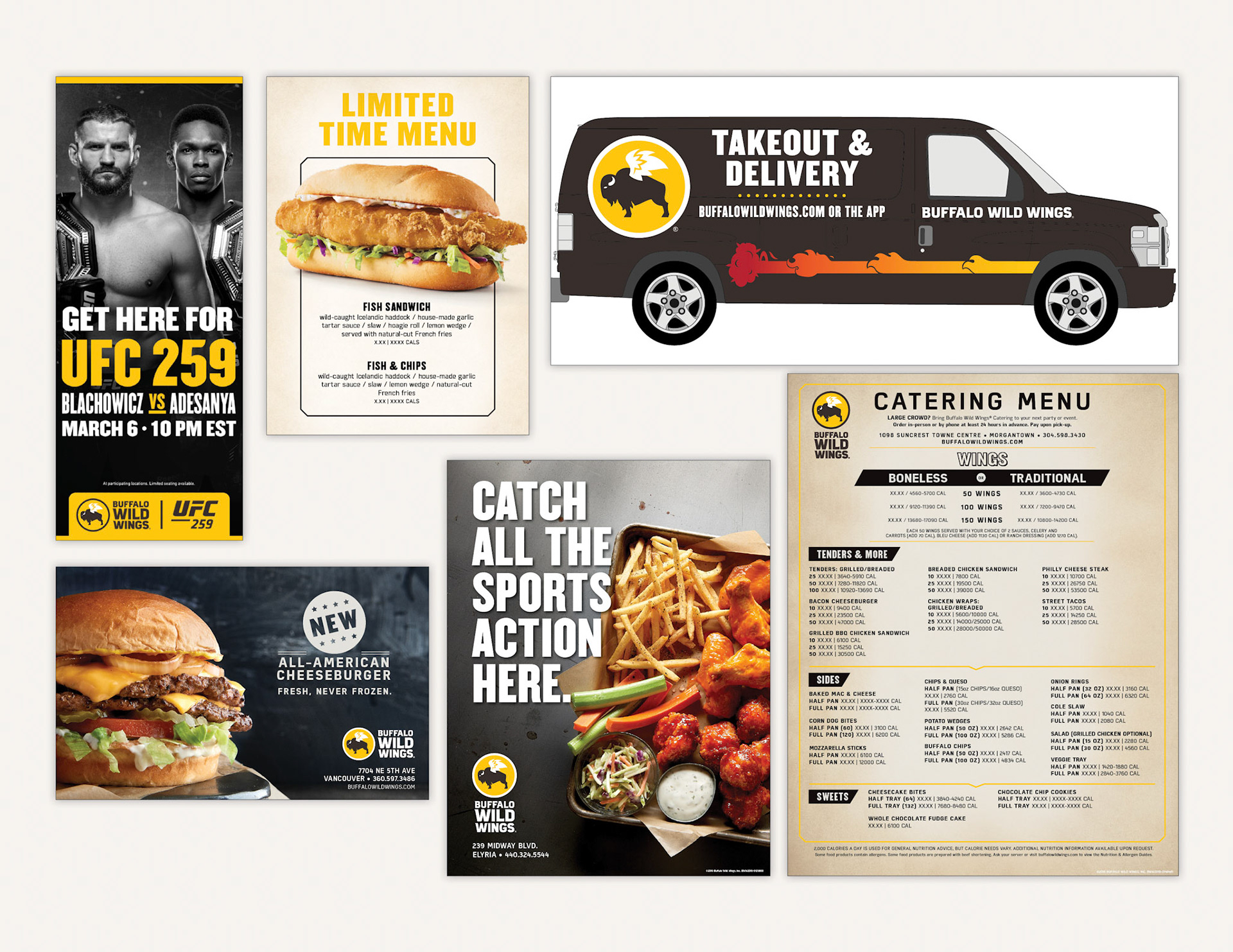 Buffalo Wild Wings Print Materials