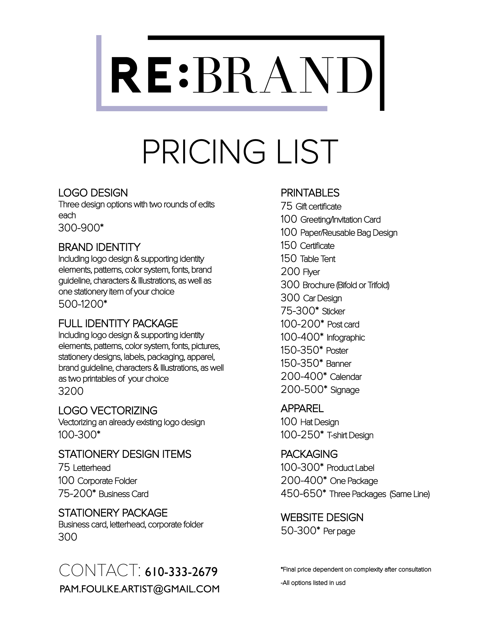 Pricing