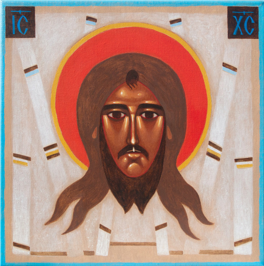 Mandylion. Akryl na płótnie