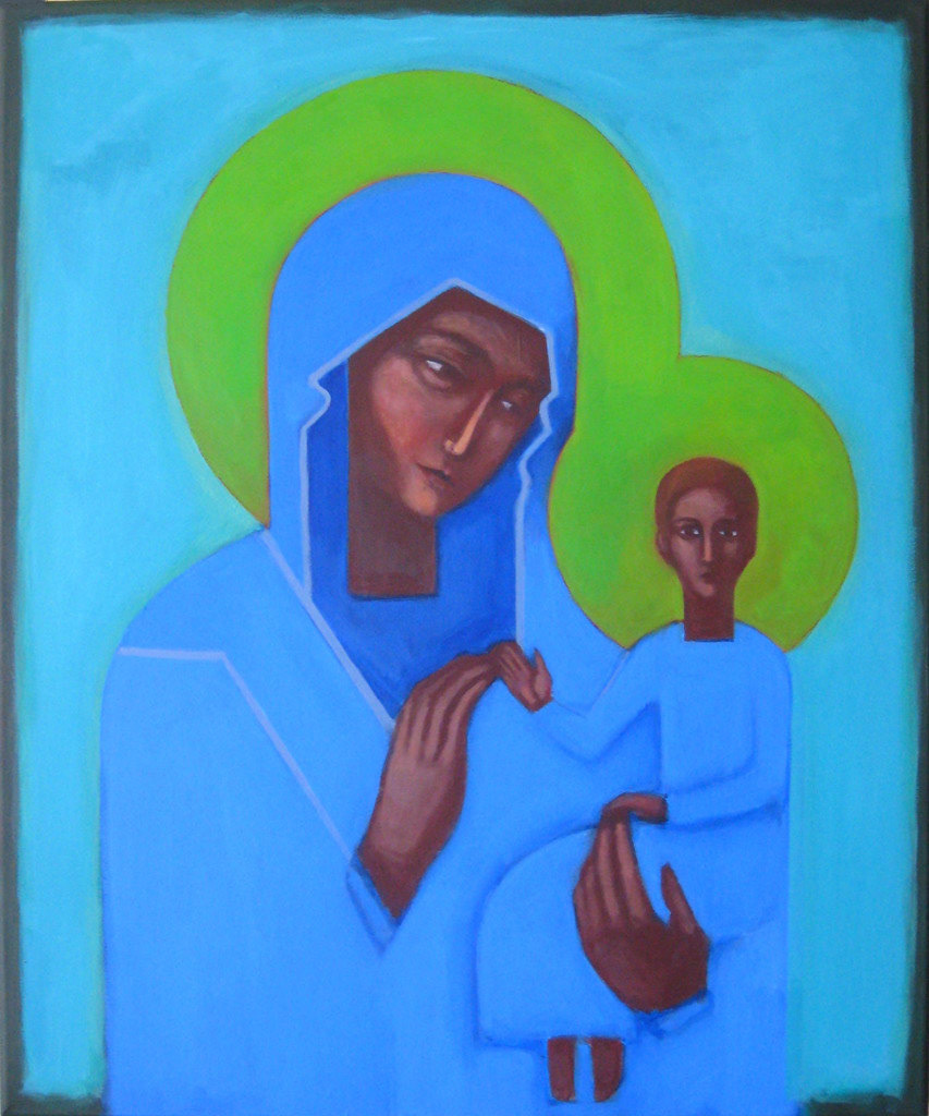 Madonna. Akryl na płótnie