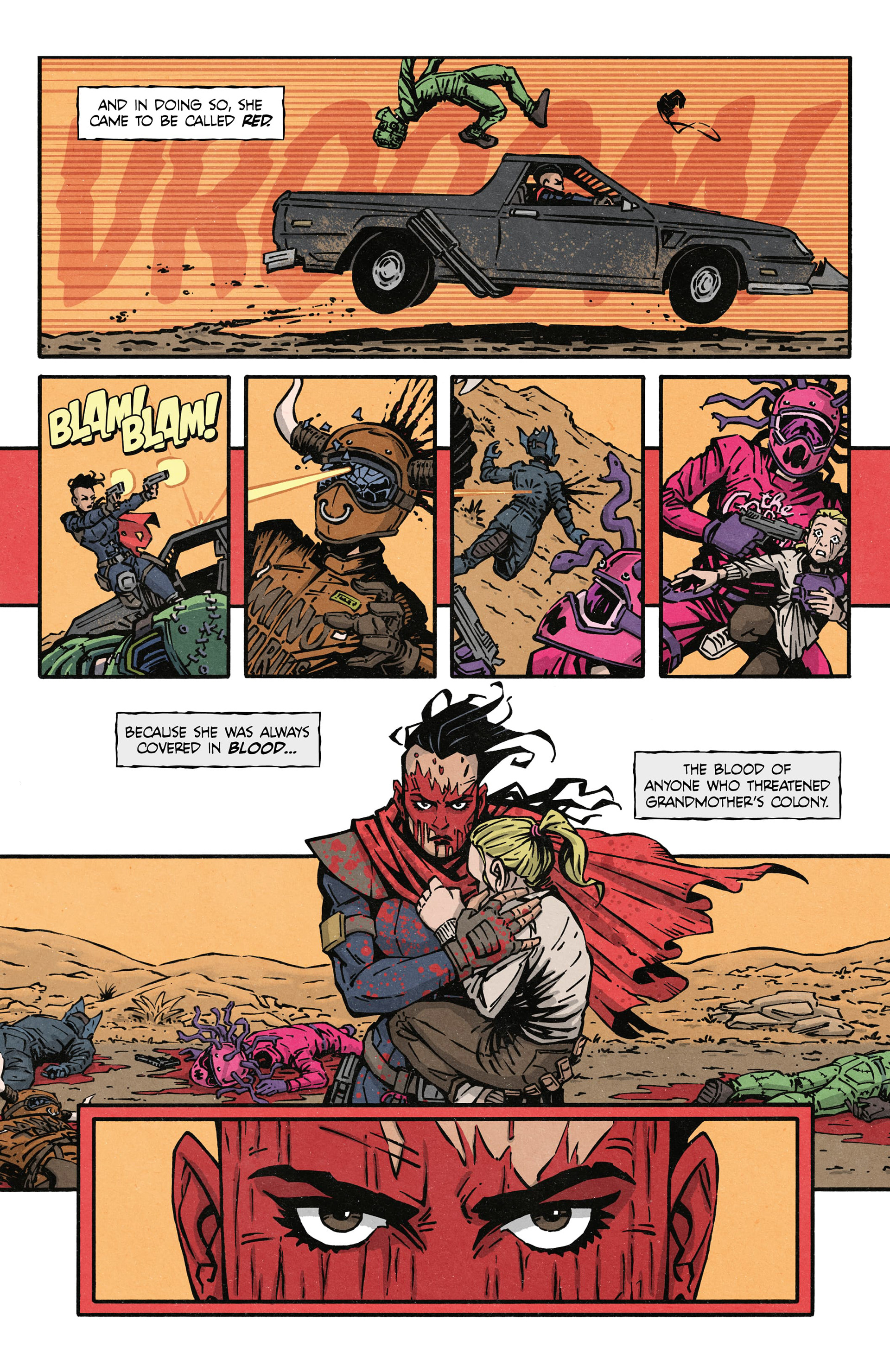 From "RED" (Story & Art by Jonas Ledecky)