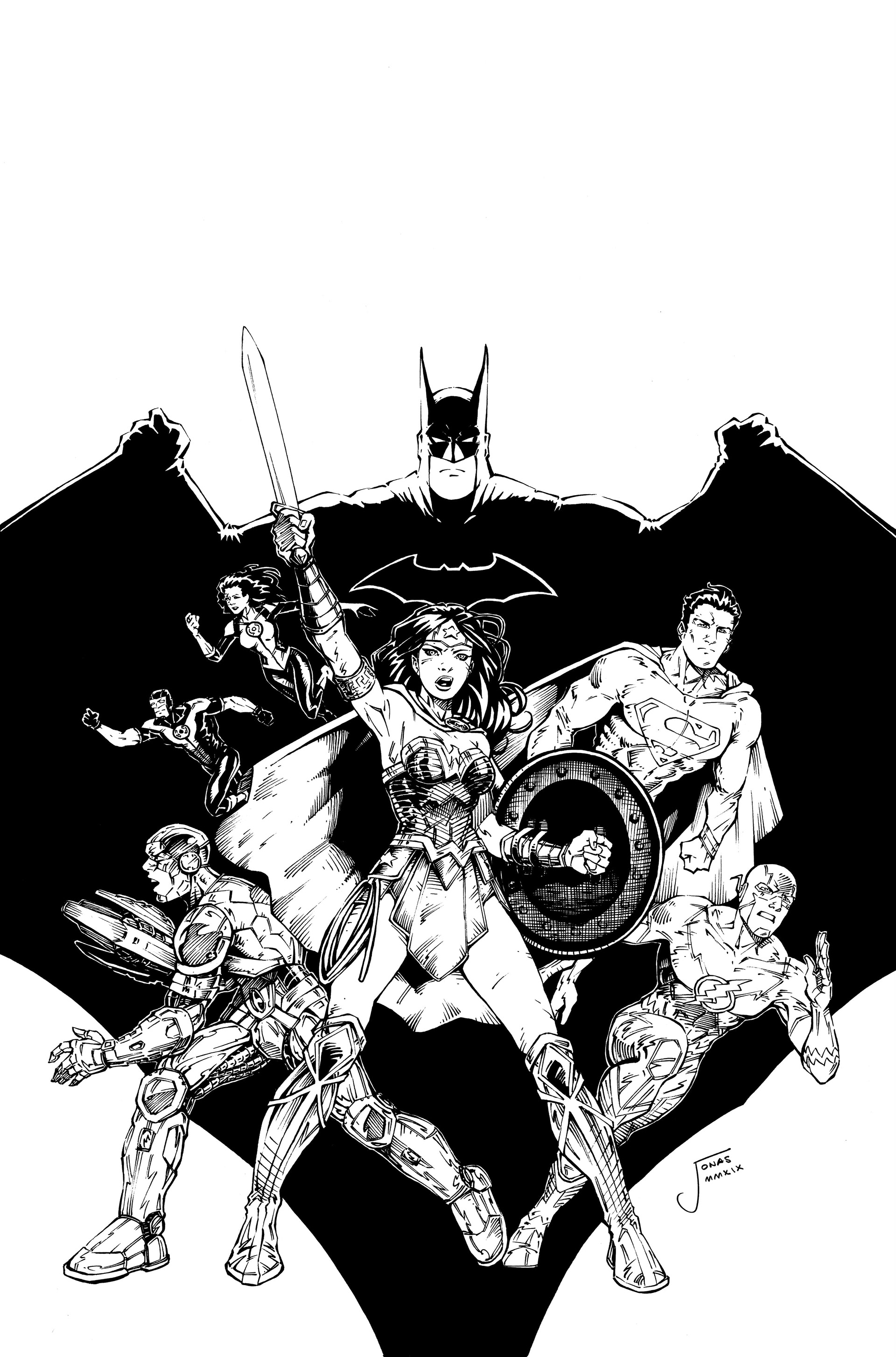 DC Rebirth Justice League Variant TPB Cover (INK), 2019