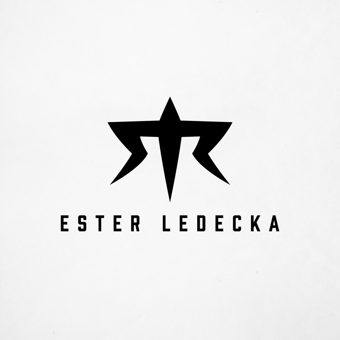 Logo for olympic superstar Ester Ledecka.