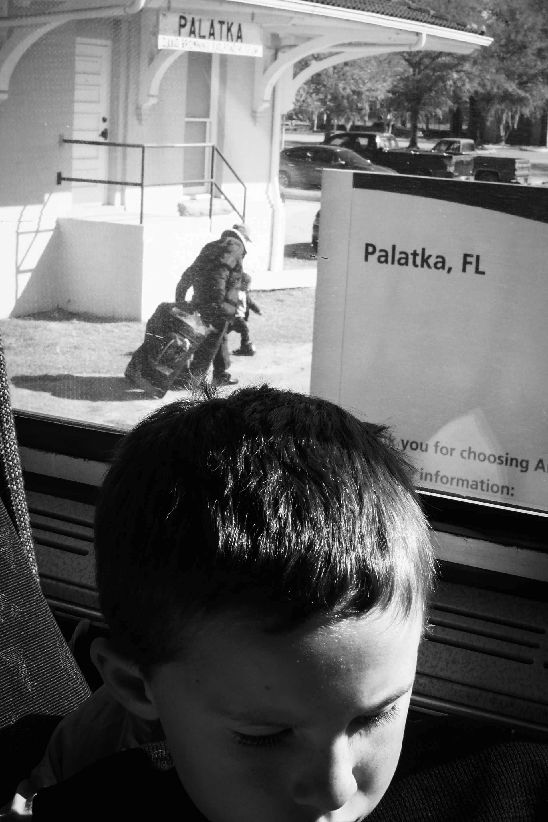 On the train