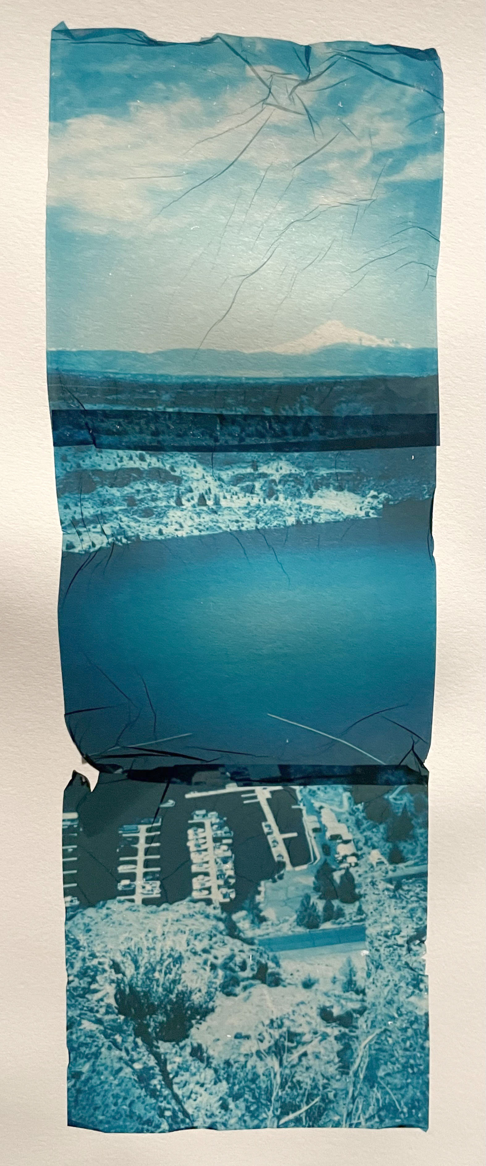 Kimberly Ivancovic, "Lake Billy Chinook", 2024, Polaroid emulsion lift
