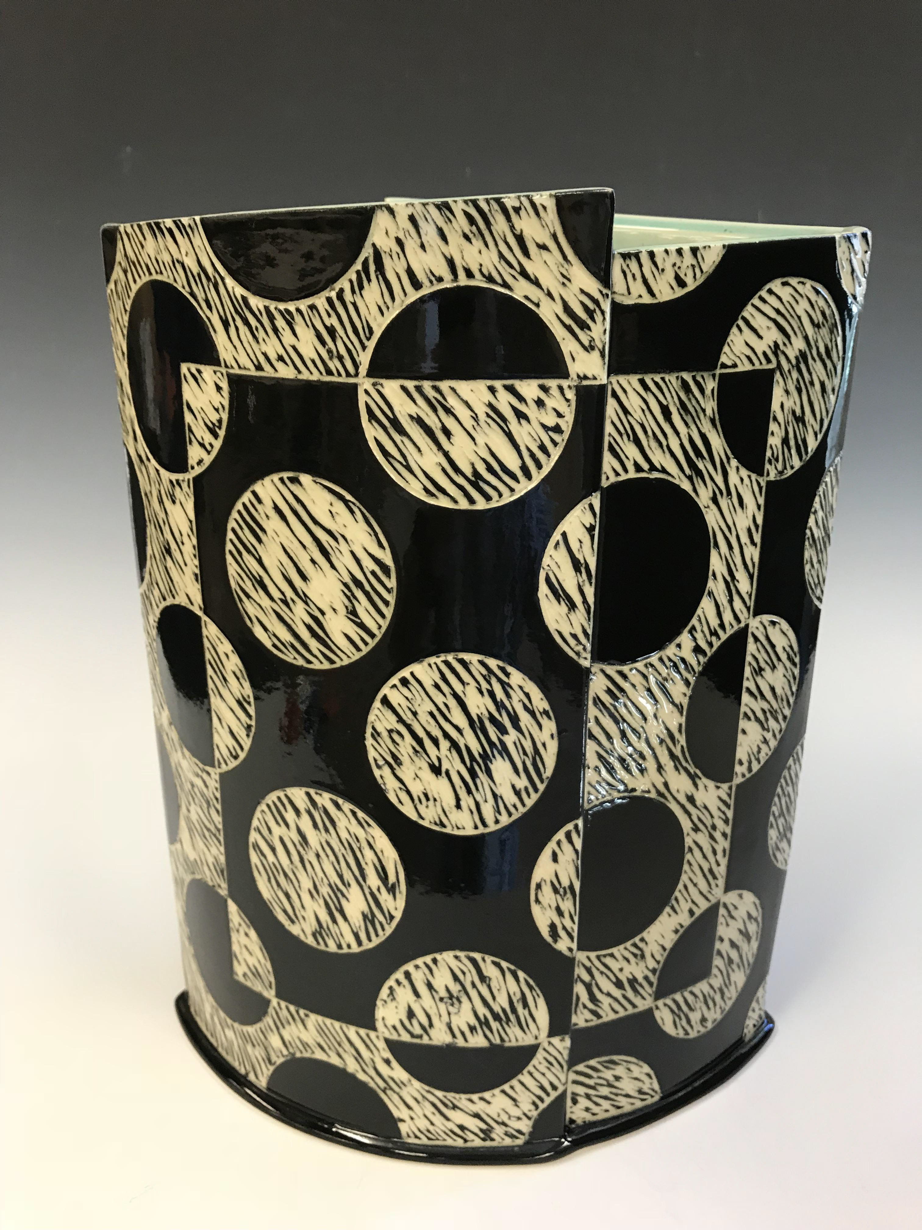 Daniel Gegen, Maize South High School, "Offset Vase with Dots"