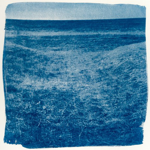 Conan Fugit, "Untitled (Ditch)", 2017, Cyanotype