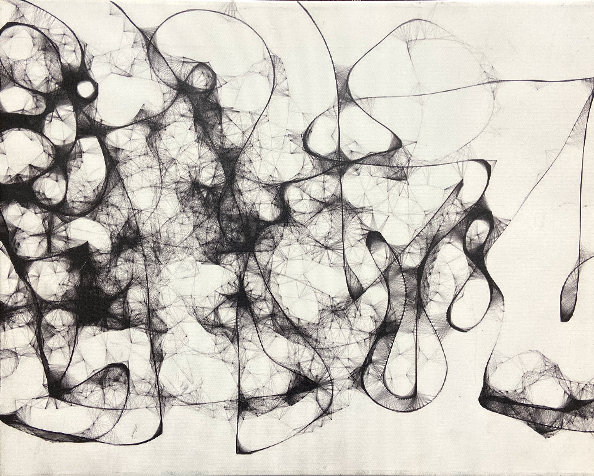 The Dance, digital drawing on canvas