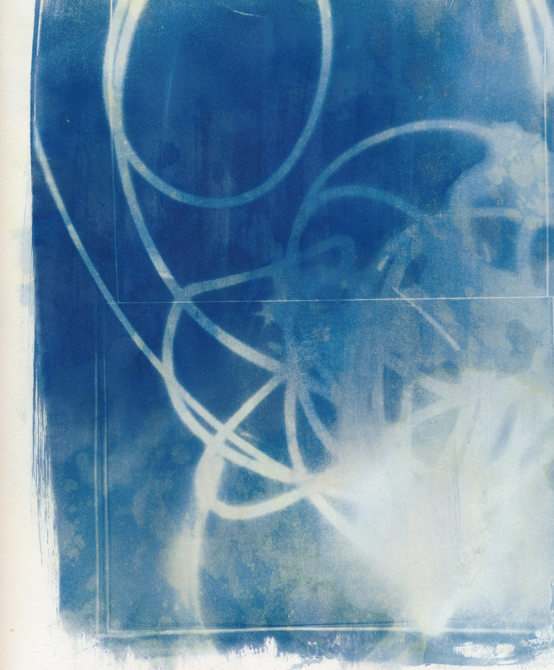 Estella Meraz, "Last Light II", 2024, Cyanotype