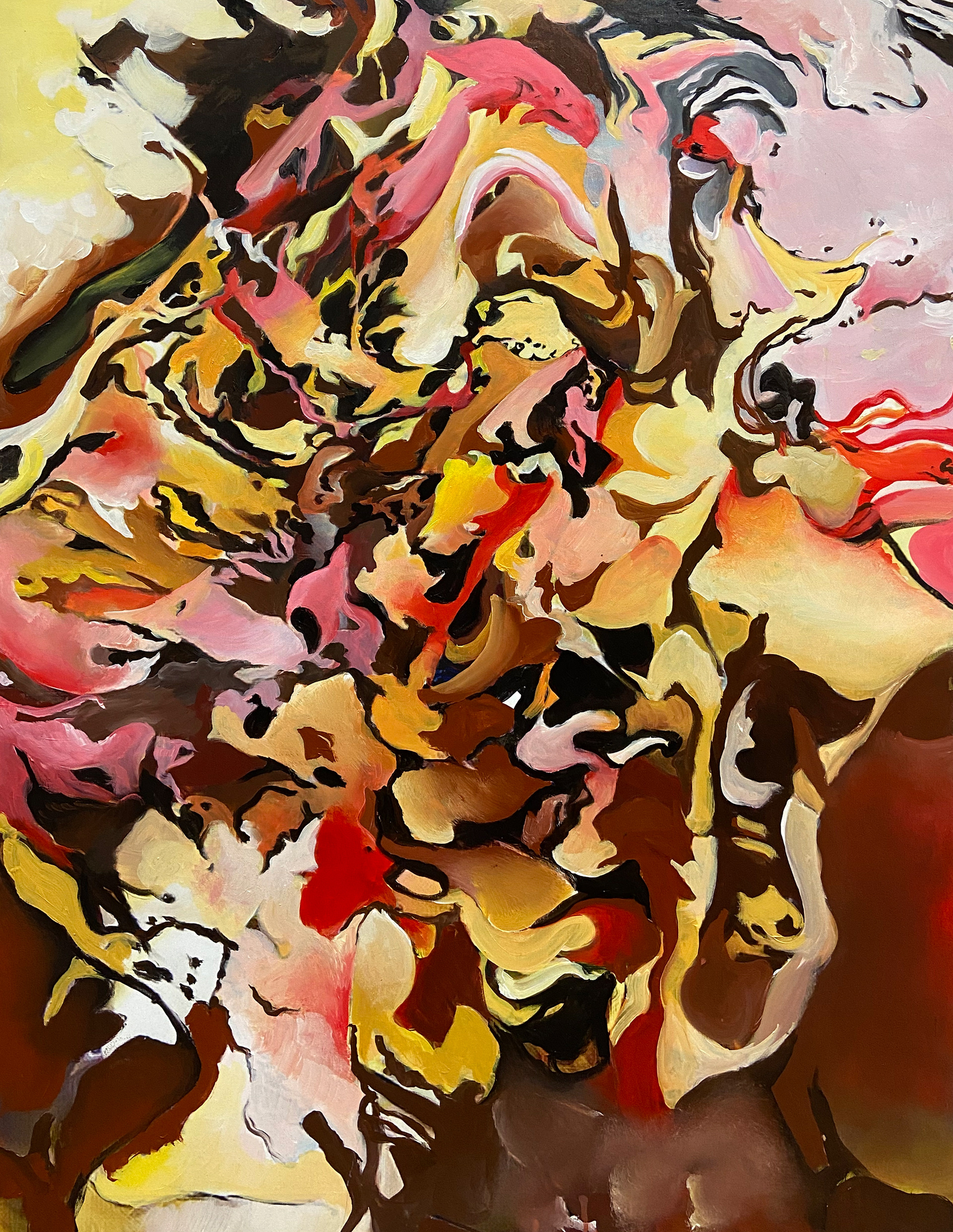 Gold, acrylic on canvas