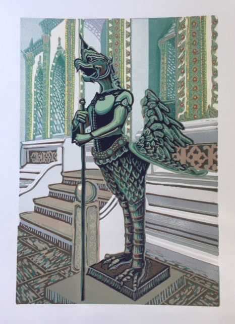 Marcia Scurfield, AMAC, "Temple Guardian - Bangkok"