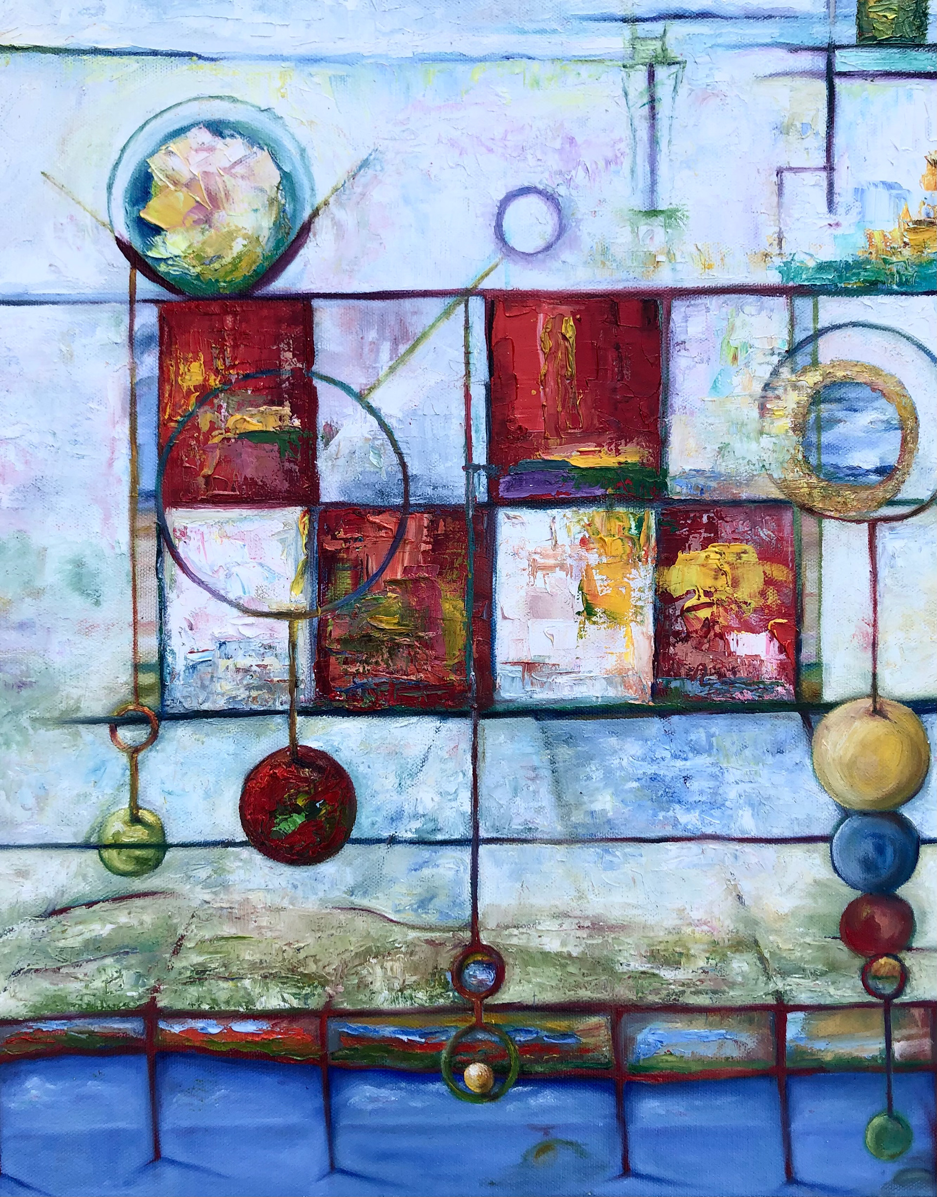 Meredith Radke-Gannon, Northeast Magnet High School, "Quilt & Hoop Rings on Prairie Lands"
